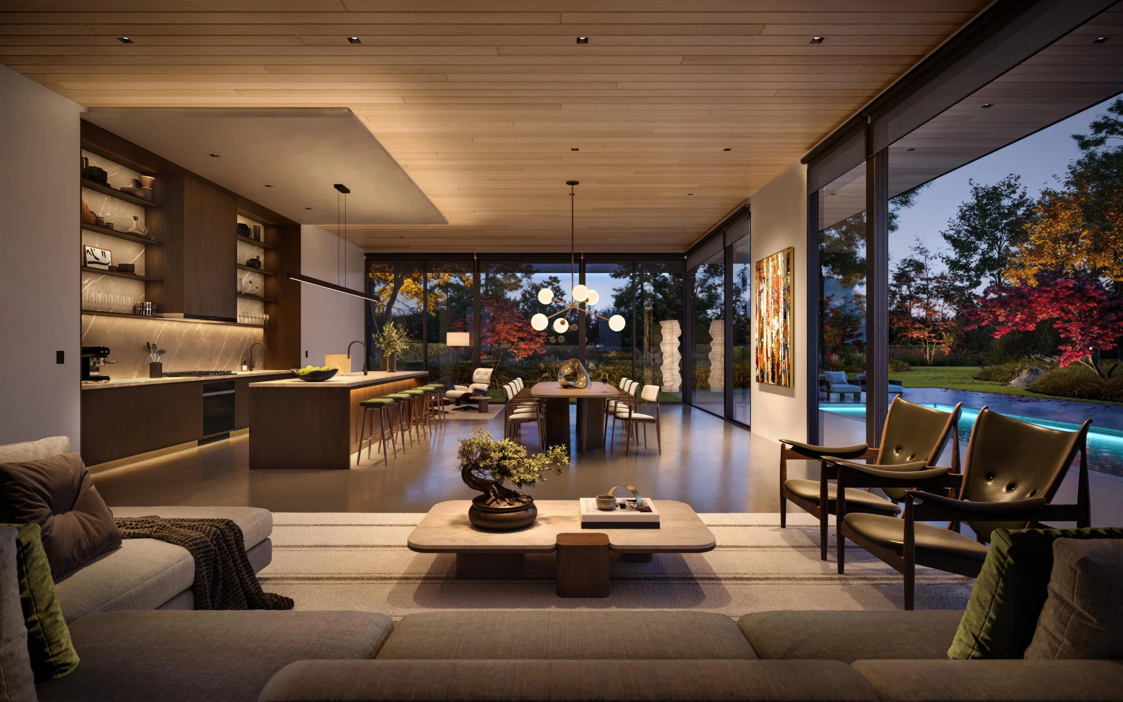 Architectural lighting design for luxury home in Noida