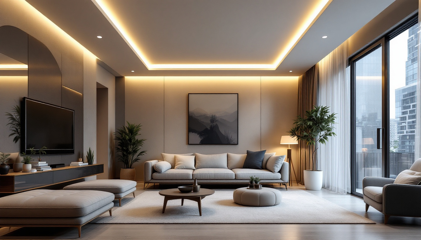 Wall washer lighting technique in modern home
