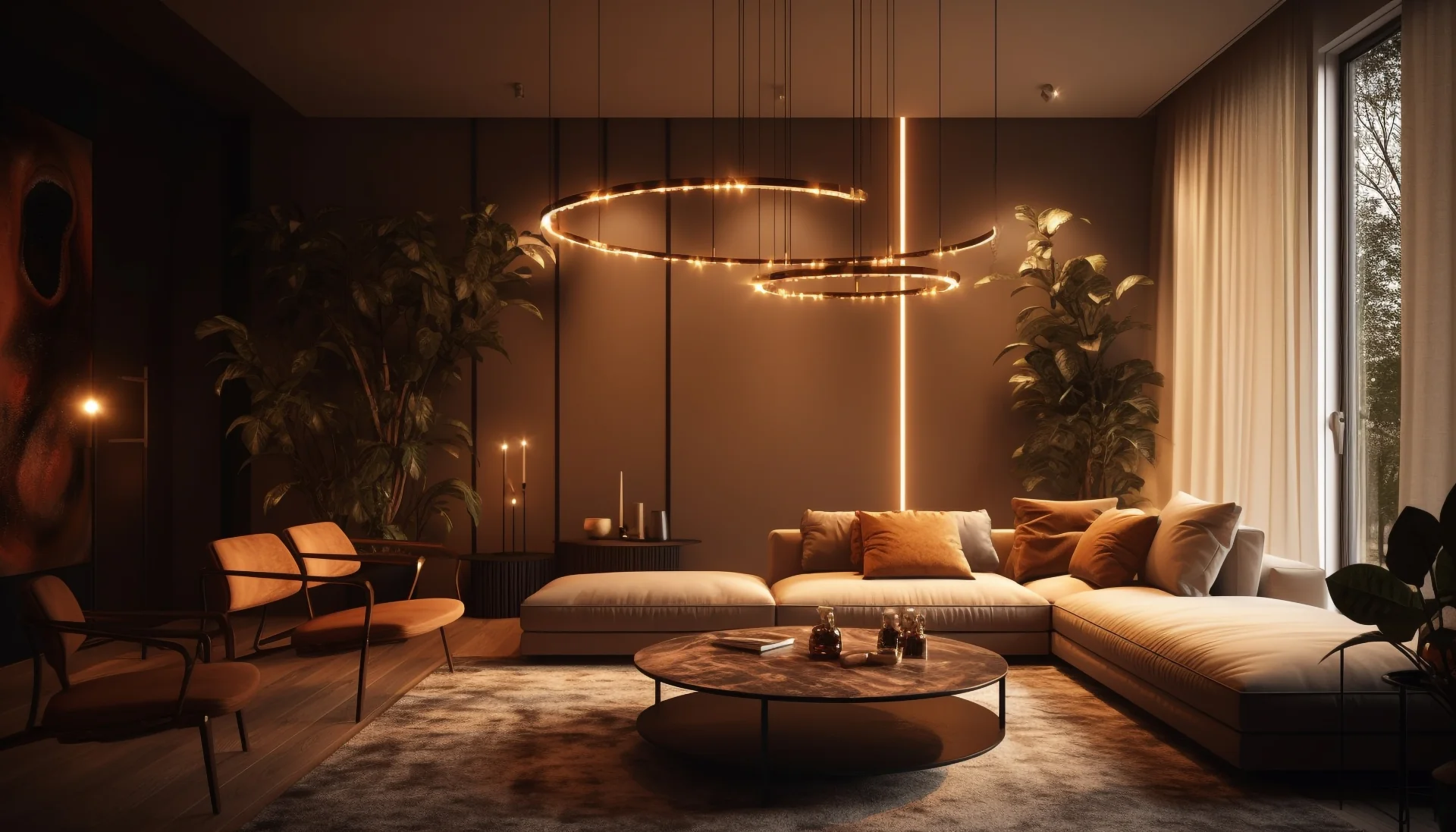 Smart lighting control panel installed in Noida home